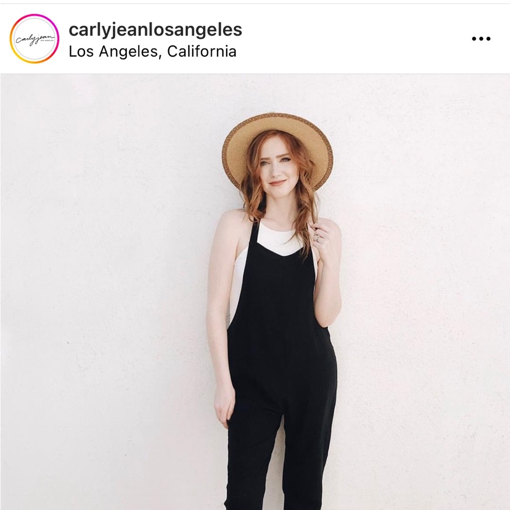 CJLA black jumpsuit size L